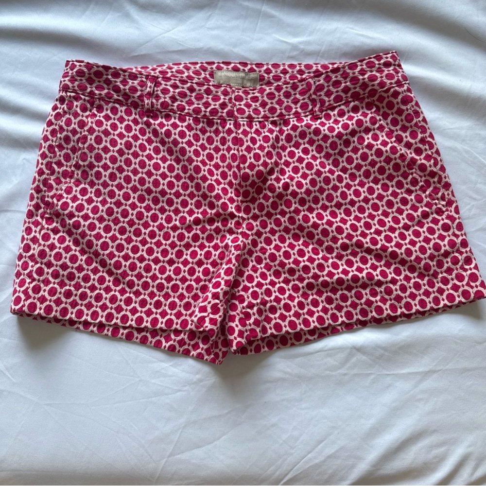 Banana Republic Pink Patterned Women's Shorts Size 8